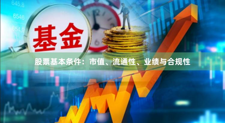 股票基本条件：市值、流通性、业绩与合规性